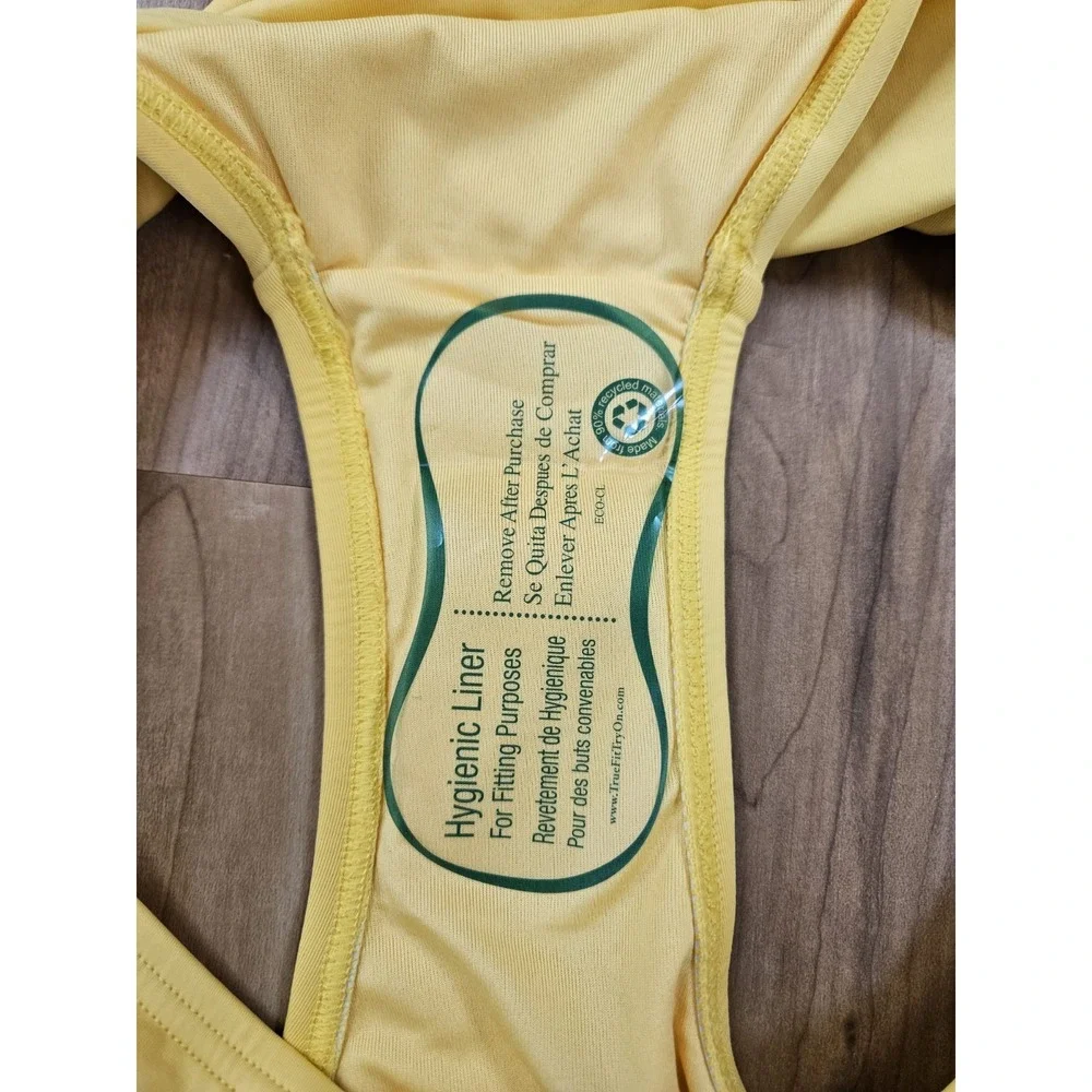 Michael Kors Logo-Ring Halter 2-Piece Bikini Swimsuit Yellow Women's Size Small